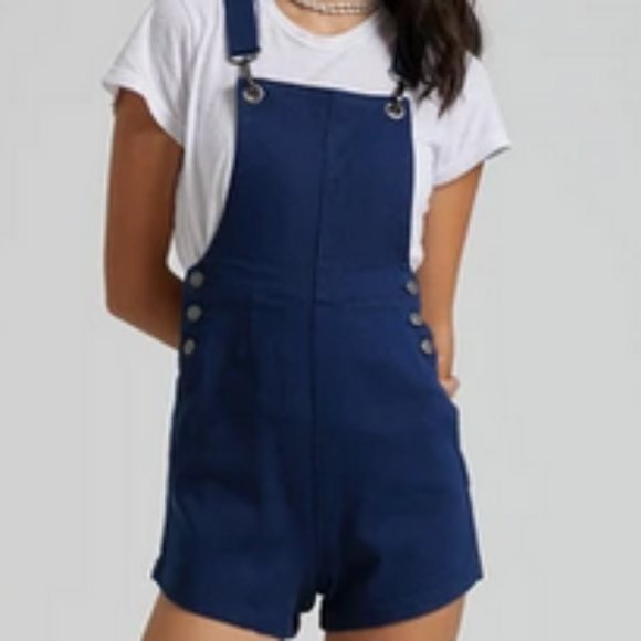 Afends, blue romper, US 8 - Picture 1 of 7
